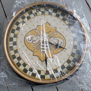 Brand New Mackenzie-Childs Queen Bee Wall Clock